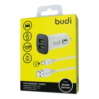 CC631M - Budi Car Charger 12W 2.4A + Cable Micro / AЗУ + №6710