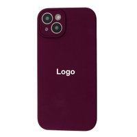 Square Full Silicone Case Close Camera iPhone 14 / apple-iphone-iphone 14 + №3684