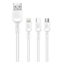 WUW Charging Cable 3in1, 2A  1m X179 / Type-C + №7463