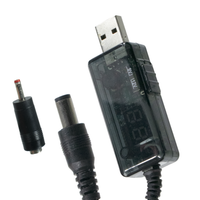 USB cable DC9V/12V LED 1m cable for wi-fi / Usb-Dc + №7589