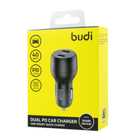 CC108RB - Budi Dual PD Car Charger 40w Smart Quick Charge / Budi + №7614