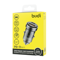 CC633B - Budi Car Charger 30W PD Type-C+18W USB QC3.0 / AЗУ + №7619