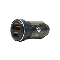 CC633B - Budi Car Charger 30W PD Type-C+18W USB QC3.0 / AЗУ + №7619