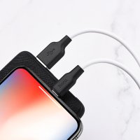 Кабель Hoco X21 Plus Silicone PD 20W Lightning (1m) / USB + №7761