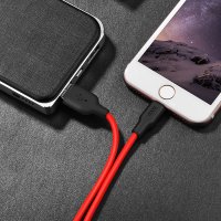 Кабель Hoco X21 Plus Silicone Lightning (1m) / Lightning + №7803