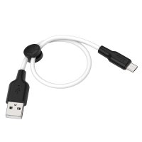 Кабель Hoco X21 Plus Silicone charging cable for Micro(L=0.25M) / Бренд + №8017