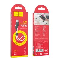 Кабель Hoco X21 Plus Silicone charging cable for Micro(L=0.25M) / Бренд + №8017