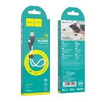 Кабель Hoco X21 Plus Silicone charging cable for Type-C(L=0.25M) / Type-C + №8018