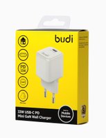 AC018EW - Budi Home Charger PD33W, Type - C / Budi + №8475