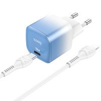 СЗУ Hoco C101A single port PD20W charger set(C to iP) / Адаптер Hoco + №8690