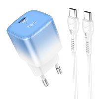 СЗУ Hoco C101A single port PD20W charger set(Type-C to Type-C) / Адаптер Hoco + №8691