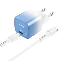 СЗУ Hoco C101A single port PD20W charger set(Type-C to Type-C) / Адаптер Hoco + №8691