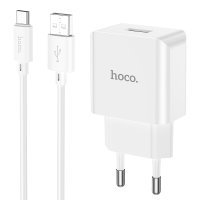 СЗУ Hoco C106A Leisure single port charger set (Type-C) / Адаптер Hoco + №8695