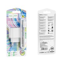 СЗУ Hoco C109A Fighter single port QC3.0 charger set (Type-C) / Адаптер Hoco + №8698