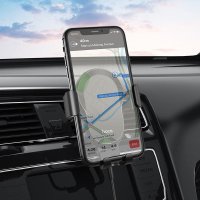 Автодержатель Hoco CA105 Guide three-axis linkage wireless charging car holder / Holder + №8714