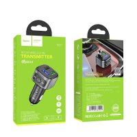 АЗУ с FM-модулятором Hoco E67 Fighter QC3.0 car BT FM transmitter / FM Модулятори + №8727