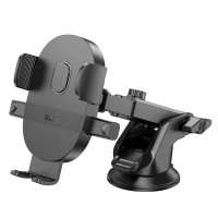 Автодержатель Hoco H19 Mighty one-button car holder(center console) / Holder + №8746
