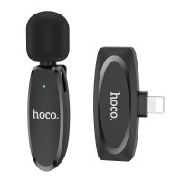 Микрофон-петличка Hoco L15 iP Crystal lavalier wireless digital microphone / Бренд + №8778