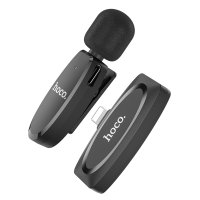 Микрофон-петличка Hoco L15 iP Crystal lavalier wireless digital microphone / Бренд + №8778