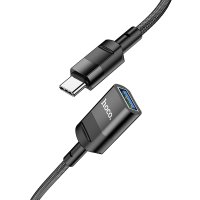 Кабель Hoco U107 Type-C male to USB female USB3.0 charging data sync  extension cable / Перехідники/подовжувачі + №8799