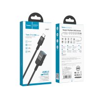 Кабель Hoco U107 Type-C male to USB female USB3.0 charging data sync  extension cable / Hoco + №8799
