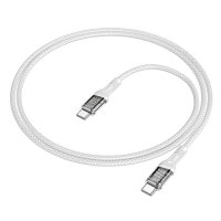 Кабель Hoco U111 Type-C to Type-C Transparent Discovery Edition 60W charging data cable / Бренд + №8808