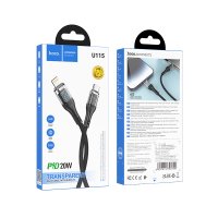 Кабель Hoco U115 Transparent Discovery Edition 100W  data cable with display for Type-C to Type-C / Hoco + №8811