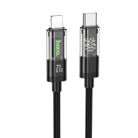 Кабель Hoco U116 Transparent Discovery Edition PD charging data cable for iP / Бренд + №8812