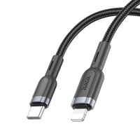 Кабель Hoco U117 Grand PD intelligent power-off charging data cable iP / Type-C - Lighting + №8814