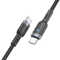Кабель Hoco U117 Grand 60W intelligent power-off charging data cable Type-C to Type-C / Type-C-Type-C + №8815