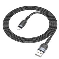 Кабель Hoco U117 Grand intelligent power-off charging data cable iP / USB-A - Lighting + №8816