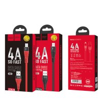 Кабель Hoco U53 4A Flash charging data cable for Micro / Бренд + №8818