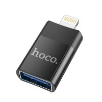 Адаптер Hoco UA17 iP Male to USB female USB2.0 adapter / Перехідники/подовжувачі + №8829