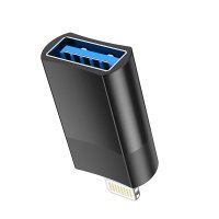 Адаптер Hoco UA17 iP Male to USB female USB2.0 adapter / Перехідники/подовжувачі + №8829