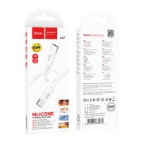 Кабель Hoco X87 Magic silicone 60W PD charging data cable for Type-C to Type-C / Кабели / Переходники + №8889