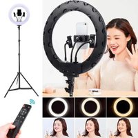 Кольцевая лампа LED Soft Ring Light RL18 / Штативы и Кольцевые лампы + №8953