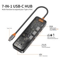 WIWU Адаптер CB007 Cyber Hub Usb C 7-in-1 3.0 Ports / Hub + №9039