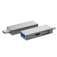 WIWU Переходник T02 Pro (Type-C to USB-A 3.0 | USB-A 2.0 | USB-C) / WIWU + №9047