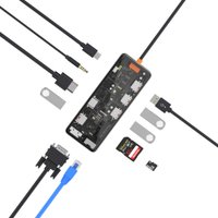 WIWU Адаптер CB011 11 в 1 Cyber USB-C to USB3.0, SD/TF, HDMI, RJ45, VGA, PD + 3.5mm / WIWU + №9102