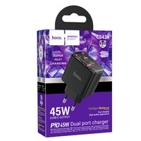 СЗУ Hoco CS43A Smart PD45W(2C) charger / Зарядні пристрої + №9450