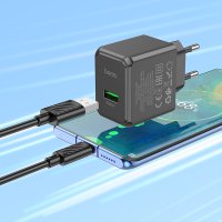 СЗУ Hoco CS12A Ocean single port QC3.0 charger / МЗП + №9454