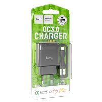 СЗУ Hoco C72Q Glorious single port QC3.0 charger set(Type-C) / Hoco + №9488