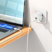 СЗУ Hoco C111A Lucky dual-port PD30W+QC3.0 charger(EU) / Модельний ряд + №9496