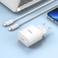 СЗУ Hoco C76A Pro Majestic single port PD30W charger set(C to iP) / Модельний ряд + №9498