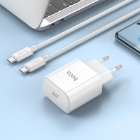 СЗУ Hoco C76A Pro Majestic single port PD30W charger set(Type-C to Type-C) / Модельний ряд + №9499