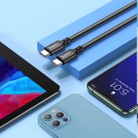 Кабель Hoco X14 Double speed 60W charging data cable Type-C to Type-C(L=1M) / Type-C-Type-C + №9506