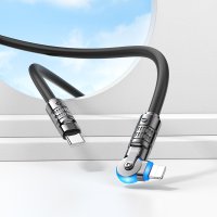 Кабель Hoco U118 iP Triumph PD rotating charging data cable / Hoco + №9533