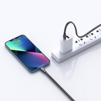 WIWU Кабель Wi-C004 C-L Bravo Series Fast Charging USB C to Lighting 20W / Кабелі + №9754