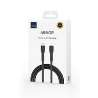 WIWU Кабель Wi-C005 C-L Armor Series High Elastic TPE Fast Charging USB C to Lighting / WIWU + №9756