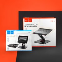 Настольный держатель для ноутбука Hoco PH52 Plus Might metal rotating laptop holder / Комп'ютерна периферія + №9823